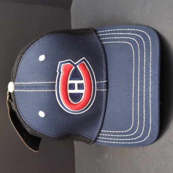 NWT,American Needle Black/Blue, NHL Montreal Canadiens Mens Sports Hat,S/M. - Picture 2 of 9